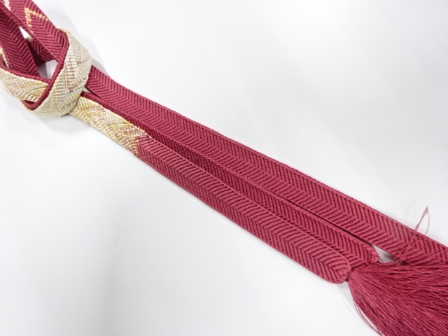 正絹　手組帯締め